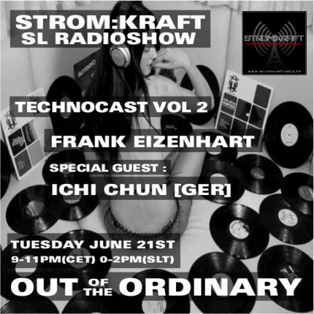 Tuesday June 21th 9.00pm CET [0.00pm SLT] – Second Life’s OUT OF THE ORDINARY RADIO #02 – Frank Eizenhart ( USA)
