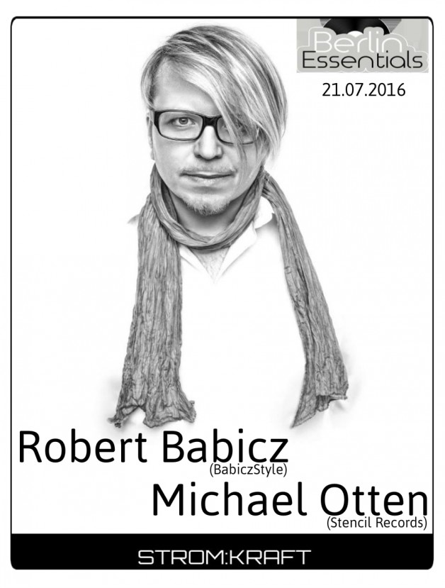 Thursday July 21th 08.00pm CET- Berlin Essentials Radio by Michael Otten ( Stencil Rec.)