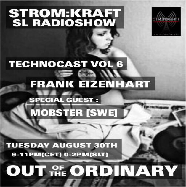 Tuesday August 30th 9.00pm CET [0.00pm SLT] – Second Life’s OUT OF THE ORDINARY RADIO #06 – Frank Eizenhart (USA)