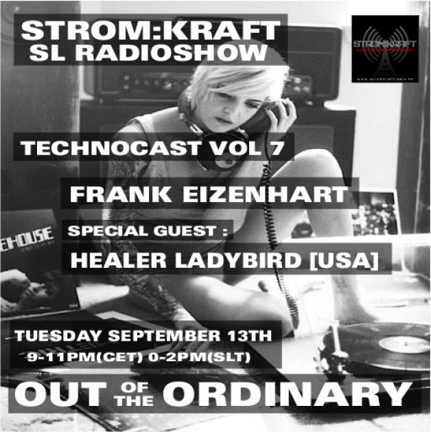 Tuesday September 13th 9.00pm CET [0.00pm SLT] – Second Life’s OUT OF THE ORDINARY RADIO #07 – Frank Eizenhart (USA)