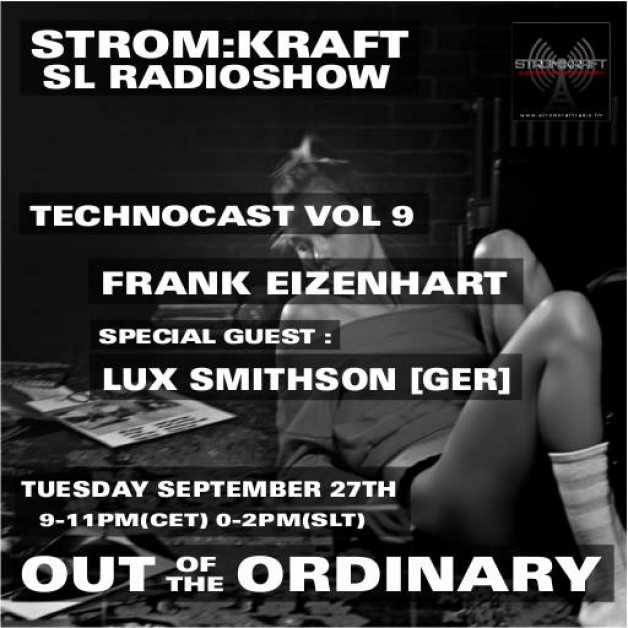 Tuesday September 27th 9.00pm CET [0.00pm SLT] – Second Life’s OUT OF THE ORDINARY RADIO #08 – Frank Eizenhart (USA)